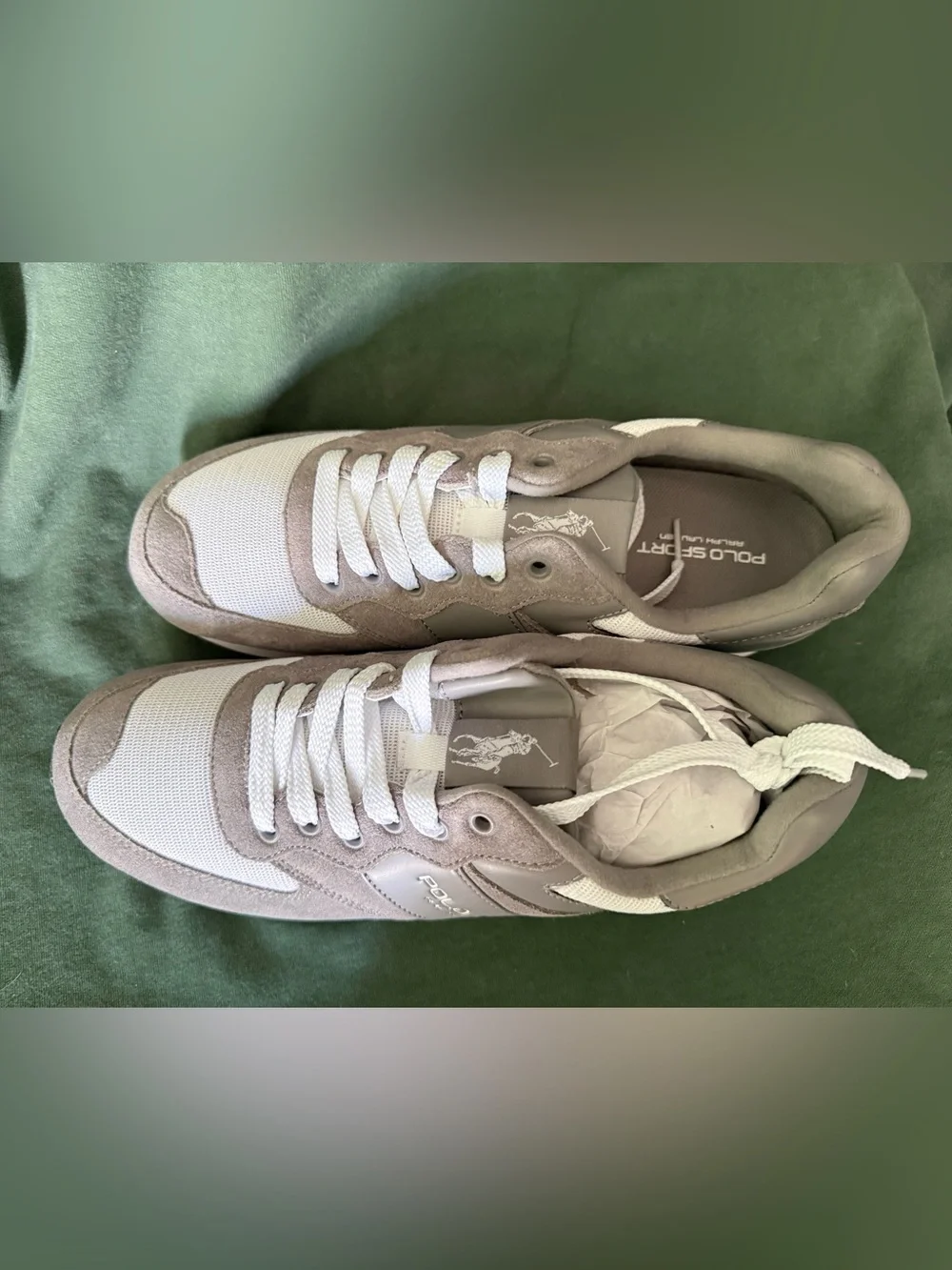 Polo Sport by Ralph Lauren Gray and White Men's Sneakers